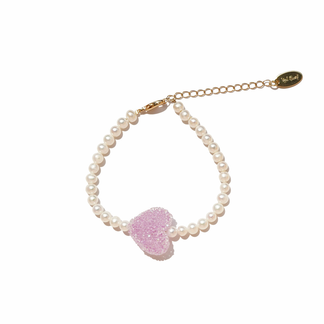 Gummy Pink Heart Bracelet